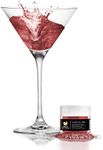 Brew Glitter (1x 4g Jar) | Edible Glitter for Drinks, Cocktails, Beer, Garnish & Beverages (Maroon)