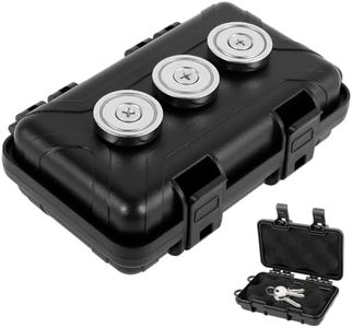 1Pc/2Pcs Magnetic Key Holder Under Car Hide Key Box with Strong Magnet Waterproof Magnetic Key Hider for Spare Key GPS Locator Mbnvtxh(Single Pack)