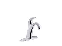 KOHLER Alteo K-45800-4-cp Single Handle Single Hole or Centerset Bathroom Faucet with Metal Drain Assembly in Polished Chrome