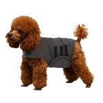 KELIVOL Anxiety Coat for Dog, Anxiety Relief Jacket, Calming Light Weight Wrap Vest, Used to Keep Comfort for Dogs afraid of Fireworks/Thunder Storm. (S,Dark Grey)