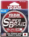 Yo-Zuri Super Braid 300 Yard Spool Blue 15 Pound Line