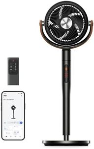 Dreo 43 Inch Smart Standing Fan for Bedroom, 100ft Strong Airflow Cooling Fan, DC Motor Silent Floor Fans, 120°+105° Oscillating Pedestal Fans with 12H Timer, 6 Modes, WiFi/Alexa/Remote Control