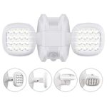 HONWELL Operated Outdoor Lights, Wireless Security Lights with Motion Sensor, Waterproof Outside Flood Lights for Garden, Yard, Garage, 600LM, 6000K Daylight White, White