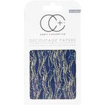 Craft Consortium Blue Decal-Decoupage Paper 3/Pk, Acrylic, Multicolour, 21.33x11.17x0.27 cm