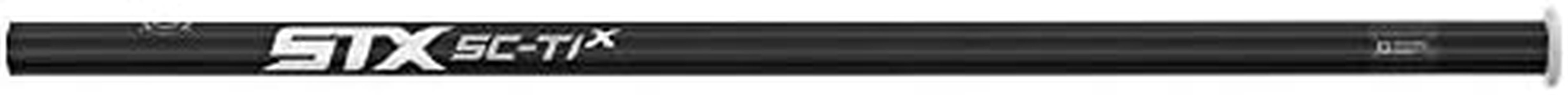 STX mens Sc-Ti Alloy Handle lacrosse shafts, Black, Attack Mid US