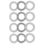 uxcell NTA1220 Thrust Needle Roller Bearings with Washers 3/4" Bore 1-1/4" OD 5/64" Thickness 4pcs