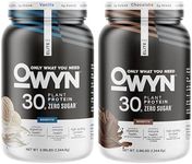 OWYN Only What You Need Pro Elite Vegan 30g Plant-Based High Protein Powder, Zero Sugar, Variety (2 Pack, 2.9 lbs)