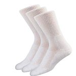 thorlos Men's Xt Max Cushion Fitness Crew Socks, White (3 Pair Pack), Large