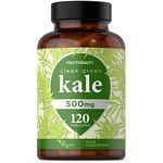 Kale Capsules 500mg | 120 Vegan Capsules | Superfood Supplement | Suitable for Vegans & Vegetarians | by Horbaach