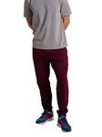 Fruit of the Loom Men's Eversoft Fleece Sweatpants & Joggers with Pockets, Moisture Wicking & Breathable, Sizes S-4x, Joggers - Maroon, Medium