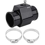 Water Temp Joint Pipe Aluminum Car Water Temp Temperature Joint Pipe Hose Sensor Gauge Adapter Black(36mm)