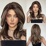 HAIRCUBE Brown Wigs for Women Light