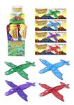 HENBRANDT 4 Dinosaur Flying Glider Planes Party Bag Fillers / Childrens Toys / Games Prizes