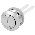 Elegant Casa Dual Push Flush Button 35-48 MM, Toilet Water Tank Flushing Lid Cover Hole Should Be at Least 35 Mm Replaceable Round Button With 2 Pcs Push Rods