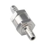 CentIoT - One-Way Non-Return Inline Check Valve - Aluminium Alloy with NBR valve - for fuel Petrol Diesel (8MM)