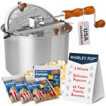 Wabash Valley Farms Whirley-Pop Theater Gift Set with Stovetop Popcorn Popper