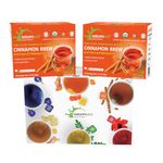 Pure Ceylon Cinnamon Brew – 100% Organic Pure CEYLON CINNAMON TEA Bags (40 Sachets – Pack of 2 – 20 COUNTS PER PACK | CAFFEINE-FREE)