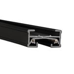 WAC Lighting JT4-BK 120V 4 Foot J Track with Mounting Hardware and Two End Caps, Single Circuit, Black
