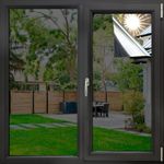 WISDOM One Way Mirror Window Film Daytime Privacy, Sun Blocking Heat Control Anti UV Reflective FilmWindow Tint for Home 50% Silver Black Film 20x50 Inch