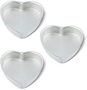 kefyixc 8 Inch Heart Shaped Cake PansSet of 3