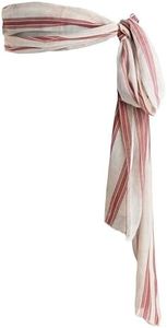 Disney's Pirates of The Caribbean Jack Sparrow Costume Waist Sash - Authentic Design, Exclusively Made & Versatile Style Standard White, Red