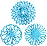 Set of 3 Silicone Trivet Mat - Hot 