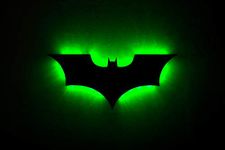 keivmlvt LED Wall Light with Remote Control Batman Colorful Projection Night Light for Bedroom KTV Corridor Background Wall Decoration Lighting