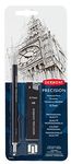 Derwent Precision Mechanical Pencil 0.7 Mm With Hb Leads And Erasers|Black