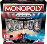 Monopoly Prizm: NBA Edition Board Game, Monopoly Game with Panini NBA Trading Cards for Ages 8+, Family Games for 2-4 Players, Kids Games (English)