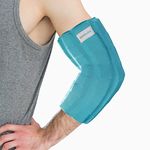 Comfcube Elbow Ice Pack for Tendonitis & Tennis Elbow, 2 Hours Long Lasting Cold Compression Flexible Elbow Ice Pack Wrap Sleeve, Pain Relief for Golfers Arm, Arthritis, Injuries, Swelling, Bursitis