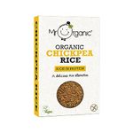 Mr Organic - Organic Chickpea Protein Rice 250g - Non GMO & Preservative Free - Gluten Free & Vegan - Made With Organic Chickpea Flour - Pack of 1