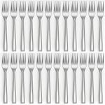 hunnycook Forks Set (7.76 inch), 24 Pieces Dinner forks, Stainless Steel Forks Cutlery Set,Mirror Polished Dinner Fork, Metal Fork For Home/Kitchen/Restaurant or Hotel, Dishwasher Safe