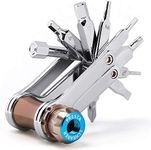 Bike Tool Mini 11 in 1 Multi-Tool - Chain Tool/Torx/Hex/Screwdriver Bicycle Multitool Kit - Cycling Mechanic Repair Tools with CO2 Inflator for Road and Mountain Bikes