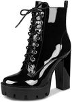 wetkiss Platform Boots for Women, H