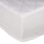 Sleepdown Quilted Fitted Mattress Protector/Pad With Extra Deep Pocket fits up to 30 cm, King 150 x 200 cm