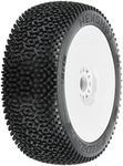 Pro-line Racing 1/8 Hex Shot S3 Fr/Rr Bggy Tires Mntd 17mm Wht 2 PRO9073233 RC Tire