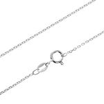 SilverAmber Jewellery UK - 925 Sterling Silver 16" Inch Delicate Italian Trace 1.15 mm Thin Chain Necklace - GCH00116