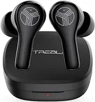 Treblab WX8 - True Wireless Earbuds with Pure Sound, Soft Silicone Ear Buds, IPX8 Waterproof, 28H Play, Wireless Charging, Noise Reduction Touch Control, In-Ear Bluetooth Headphones for Sports Running