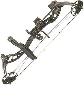 PSE ARCHERY Uprising Compound Bow-Set-Hunting Bow and Arrow - Left Hand - Black - 27-50