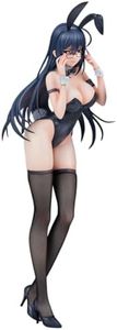 Insxuan Bunny Aoi Figurine noire 30 cm Debout Bunny Girl Statue de bureau Aoi Modèle de collection Anime Action Figure