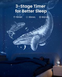 POCOCO Galaxy Star Projector – LED Night Light for Bedroom