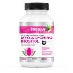 Renew Actives Myo-Inositol & D-Chiro Inositol Capsules 40:1 Ratio for Max Absorption - Natural Ovulation Management & Hormone Balance Supplements for Women - 60 Capsules - Made in Canada