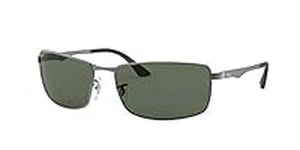 Ray-Ban Unisex-Adult's Rb 3498 Sunglasses, Gunmetal, 61