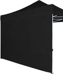 COOSHADE Instant SunWall for 10x10 Gazebo Pop up Canopy, Canopy Walls 10x10，Outdoor Instant Canopies, 1 Pack Sidewall Only (Black)