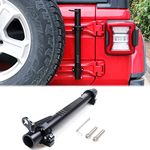 RERPRO for Jeep Wrangler Flag Mount Flag Pole Holder Compatible with 2018-2024 Jeep Wrangler JL Unlimited Tailgate Flagpole Bracket with CB Antenna Base Interior Accessories