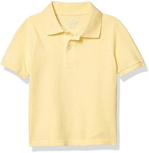 The Children's Place Boys' Baby and Toddler Uniform Pique Polo, New Yellow, 2 Years