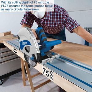 Scheppach Plunge Saw 210mm – PL75 Precision Wood Cutting Tool