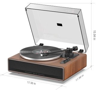 1 BY ONE Bluetooth Turntable – Wireless Vinyl Record Player