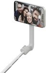 ShiftCam SnapStand Selfie – Magnetic Selfie Stick & Tripod – Compact, Foldable & Extendable with Tilt Head and Magnetic Bluetooth Remote (Stone, SnapStand Selfie)