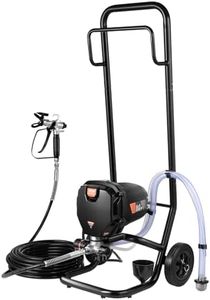 VEVOR Stand Airless Paint Sprayer, 750W 3000PSI High Efficiency Electric Airless Sprayer with Cart, Fine and Even Painting Effect, Paint Sprayers for Home Interior and Exterior Furniture and Fences